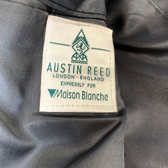 Vintage Austin Reed Mens Blazer Sport Coat 2 Button Blue Grey Tweed Size 42L - Picture 11 of 13